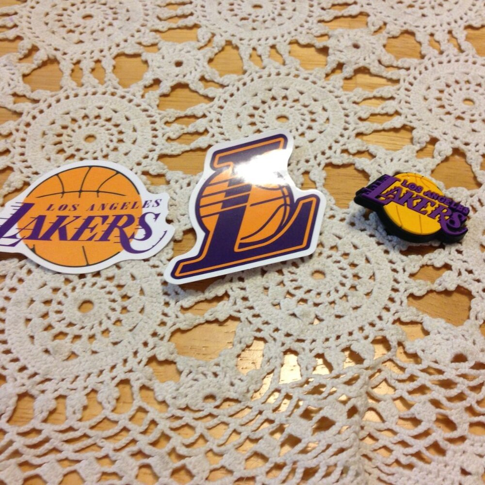 Los Angeles Lakers,  Basketball, NBA, Sports Shoe Charm and stickers